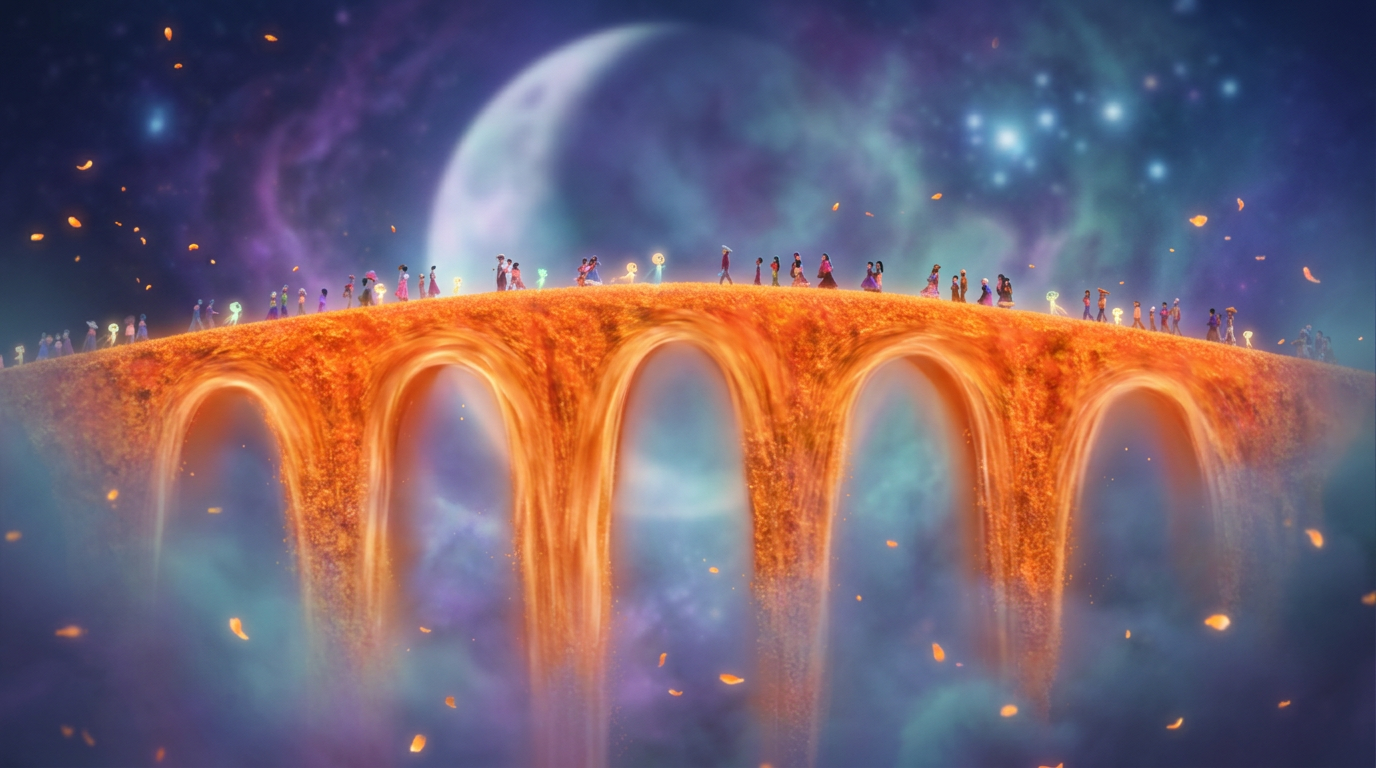 The marigold bridge between worlds